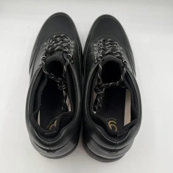 Gravity Defyer G-DEFY Tolken Shoes Mens Sz 13 M Black Leather Slip Resistant